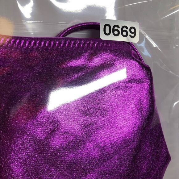 SKIMS Metallic Swim Skimpy Tie Bikini Bottom Dragon Fruit NWT Size 3X - Picture 10 of 10